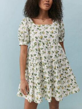 NWT Faithful the Brand Eldora 100% Cotton Poplin Mini Dress in Bendita Floral